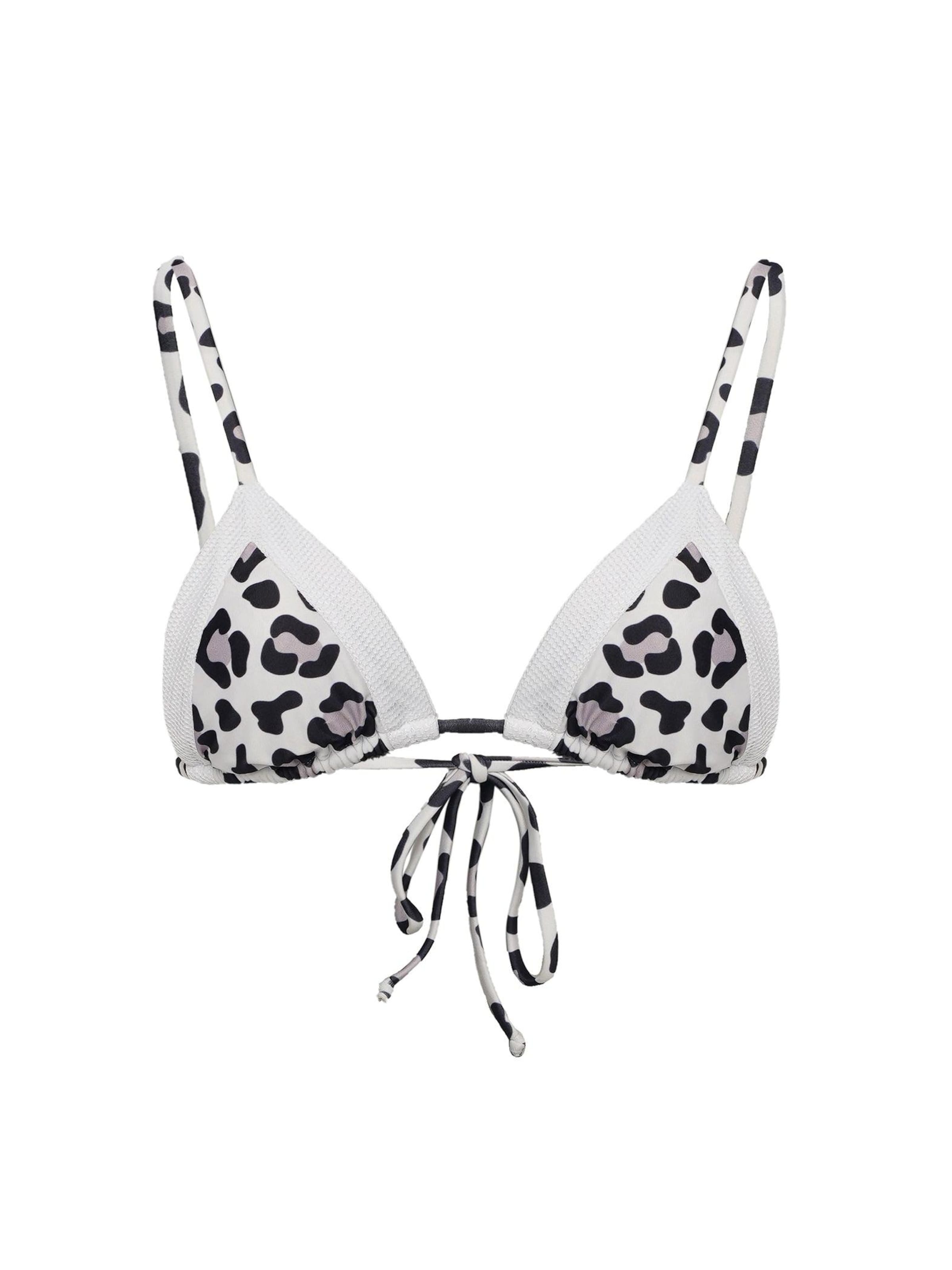 La Michaux Bustier Bikinitop 'FOXY' in Wit: voorkant