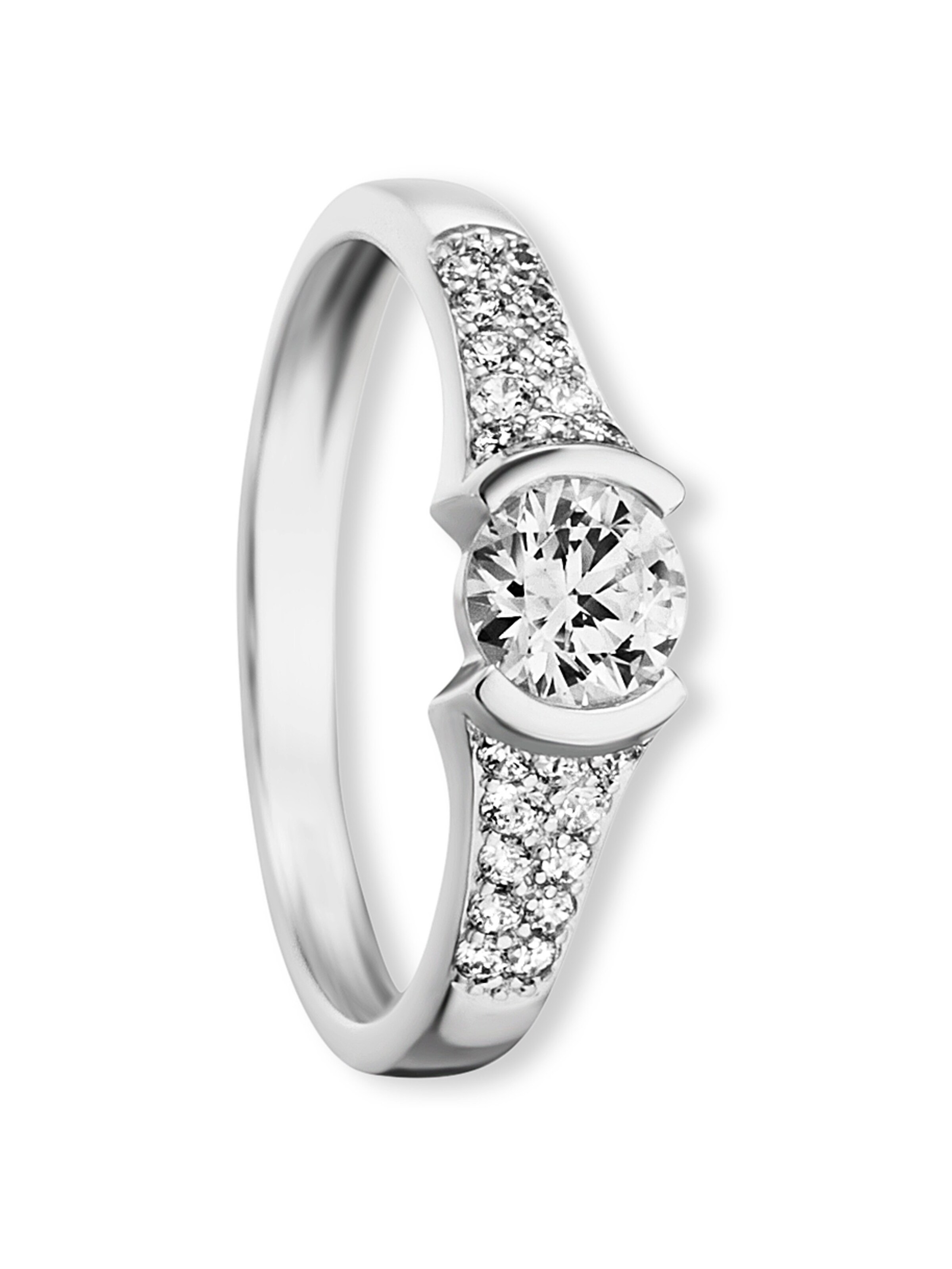 ONE ELEMENT Ring in Silber: Vorderseite