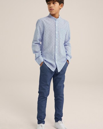 WE Fashion Regular fit Button up shirt in Blue