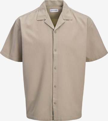 Jack & Jones Plus - Camisa 'JJGLOBAL' em verde: frente