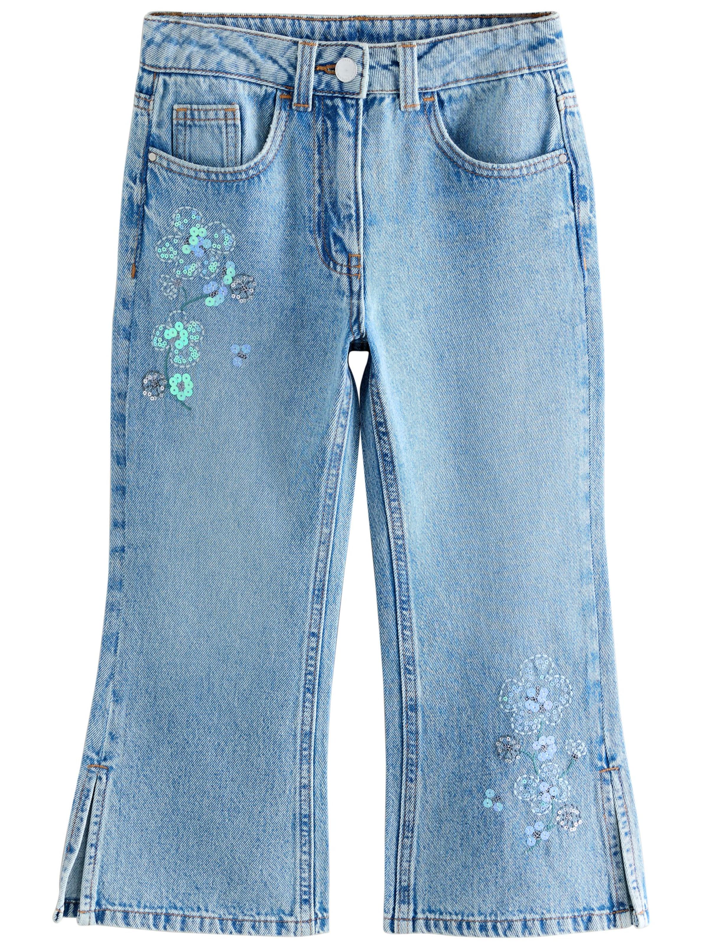 Next Wide Leg Jeans i blå: forside
