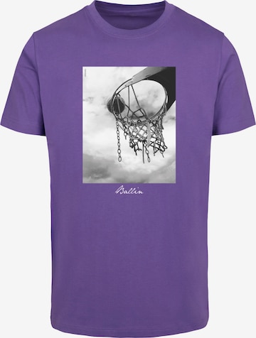 Mister Tee Shirt 'Ballin 2.0' in Purple: front