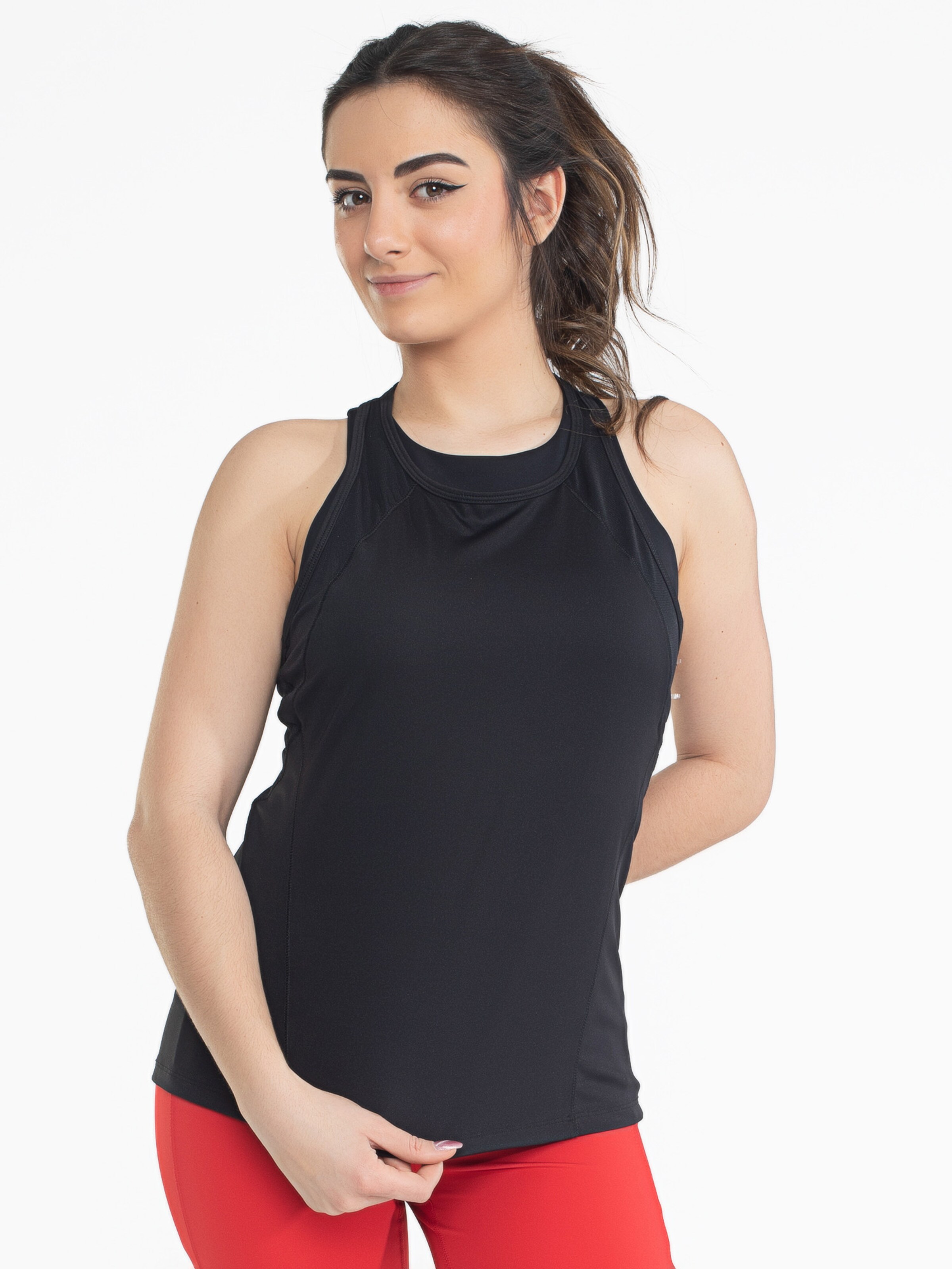 Spyder Sports top in Black: front