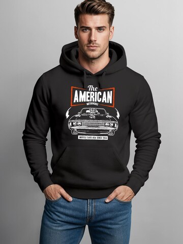 Neverless Sweatshirt 'American Muscle Car' in Black