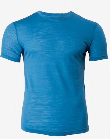 T-Shirt fonctionnel '100 Merino Montreal' Occulto en bleu : devant