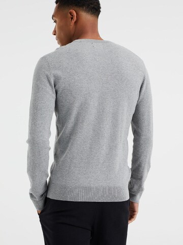 WE Fashion Пуловер в сиво