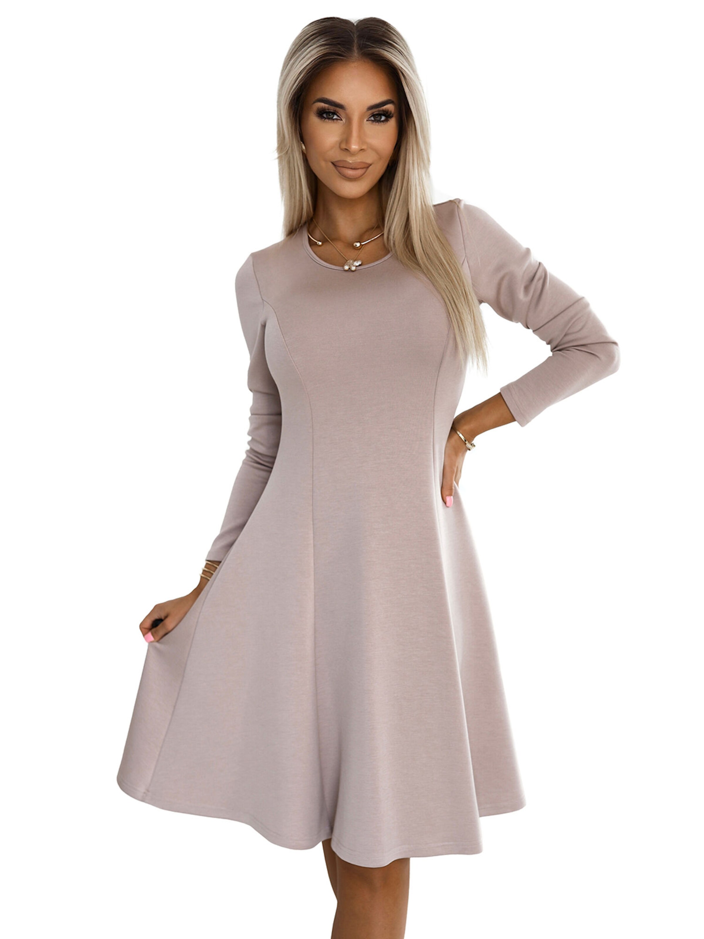 Numoco Kleid 'Mira'‌‌‌‌‌‌‌‌‌ in Beige: Vorderseite