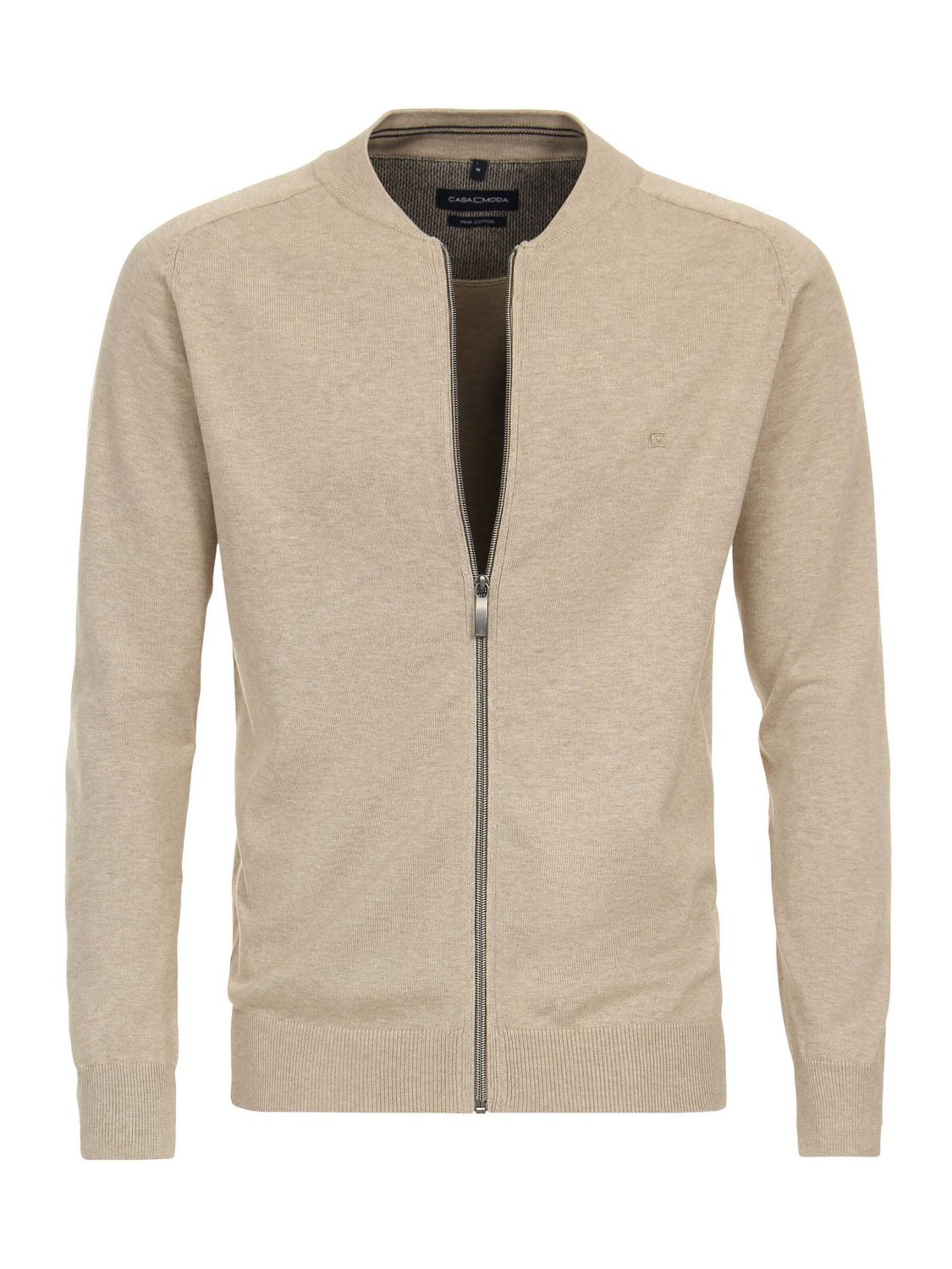 Vestes en maille CASA MODA en beige : devant