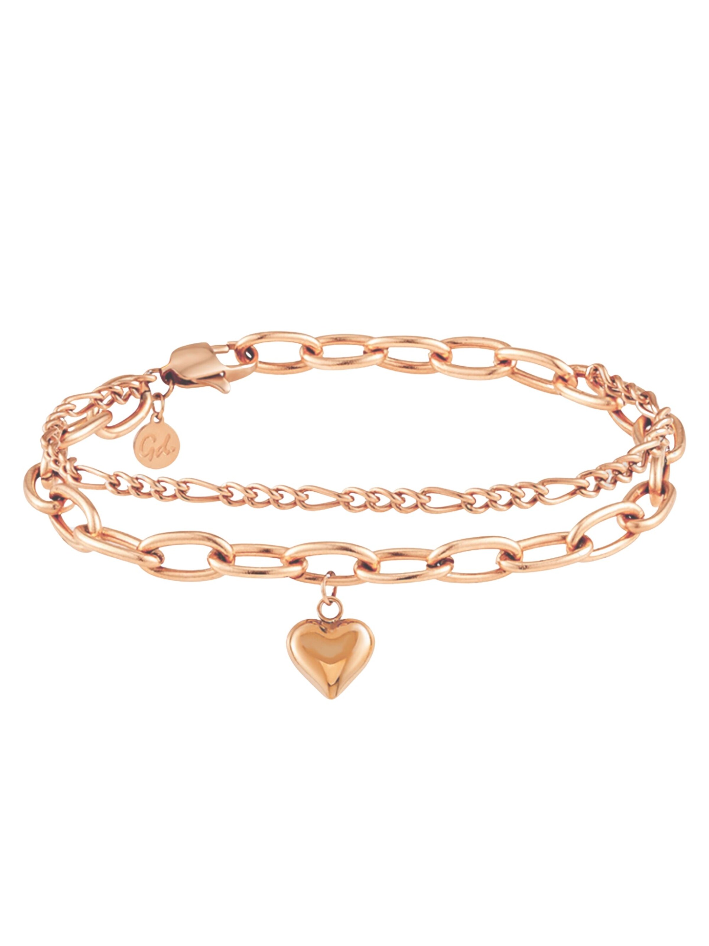 Bracelet 'Figaro' GOOD.designs en rose : devant