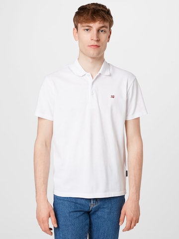 NAPAPIJRI Poloshirt 'ELALIS' in Weiß: predná strana