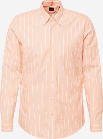 BOSS Рубашка 'Rickert' в Оранжевый: спереди