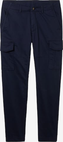 TOM TAILOR Tapered Cargohose in Blau: predná strana