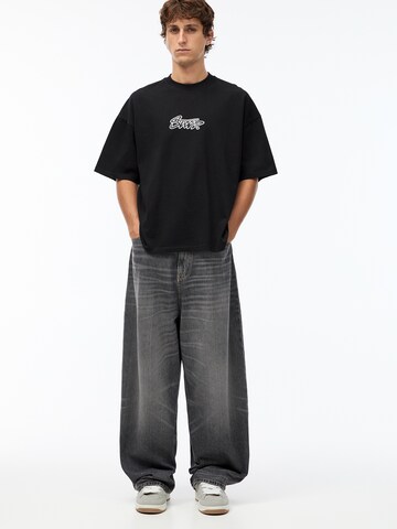 Pull&Bear Тениска в черно