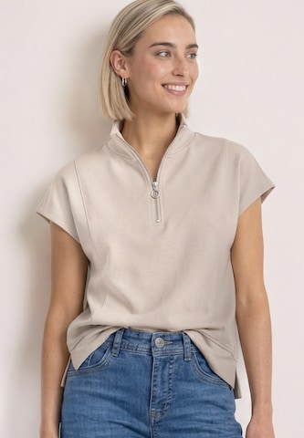 STREET ONE Top in Beige: voorkant