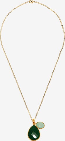 Gemshine Necklace in Gold: front