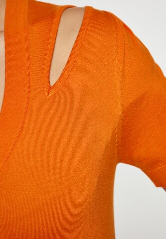 faina Knit cardigan in Orange