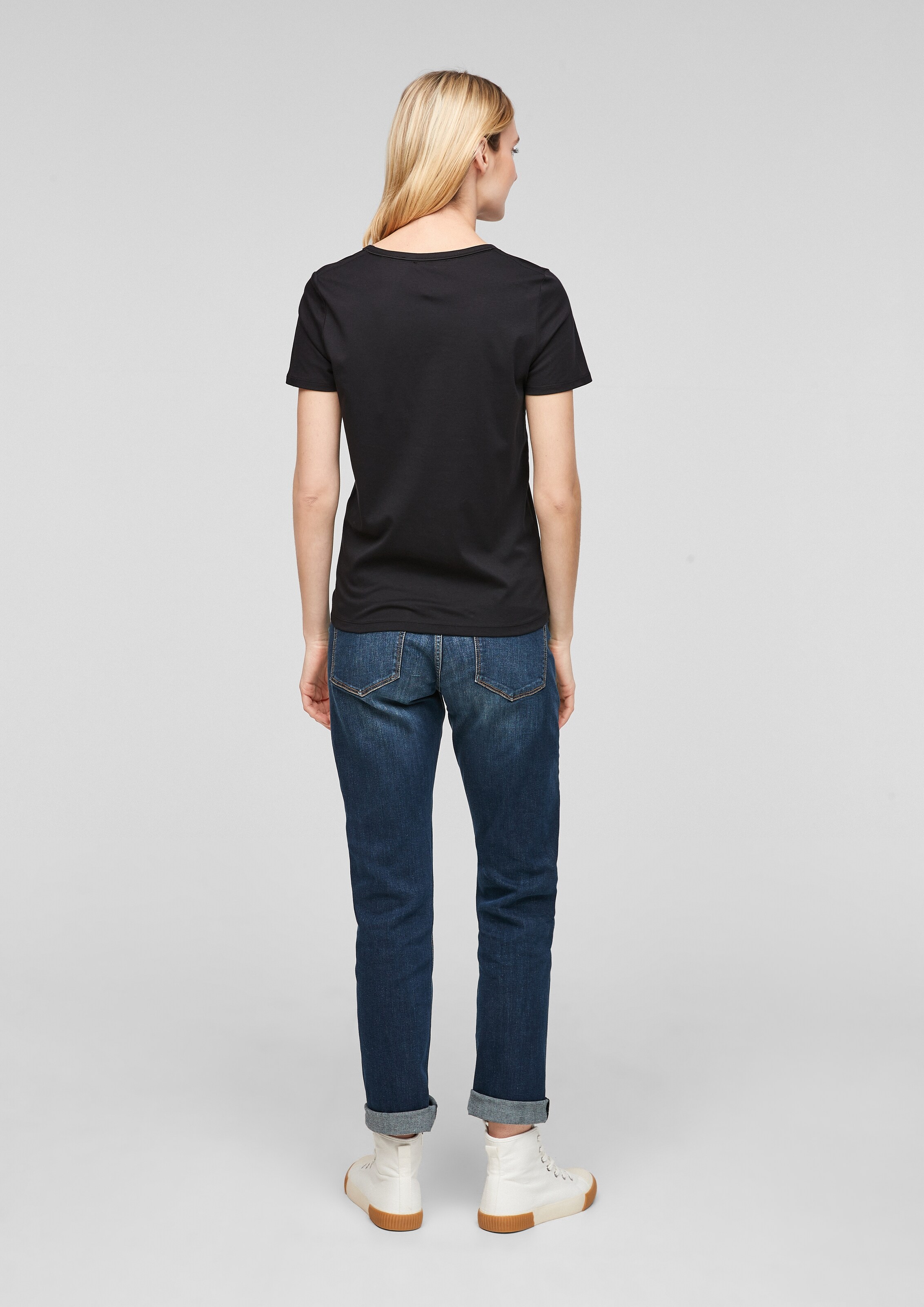 Frauen Shirts & Tops s.Oliver T-Shirt in Schwarz - YM90506