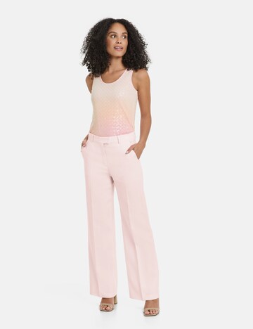 GERRY WEBER Loose fit Pleated Pants in Pink