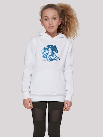F4NT4STIC Sweatshirt 'Wassergeist Pferd Silhouette' in White: front