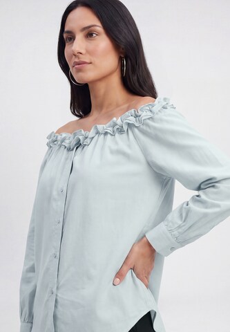 usha BLACK LABEL - Blusa em azul
