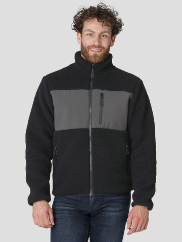 Superstainable Fleece Jacket 'Naples Pile' in Black: front