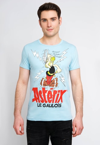 LOGOSHIRT T-Shirt Asterix Magic Poison in Blau: predná strana