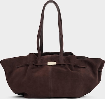 Estro Schultertasche '5562' in Braun: Vorderseite