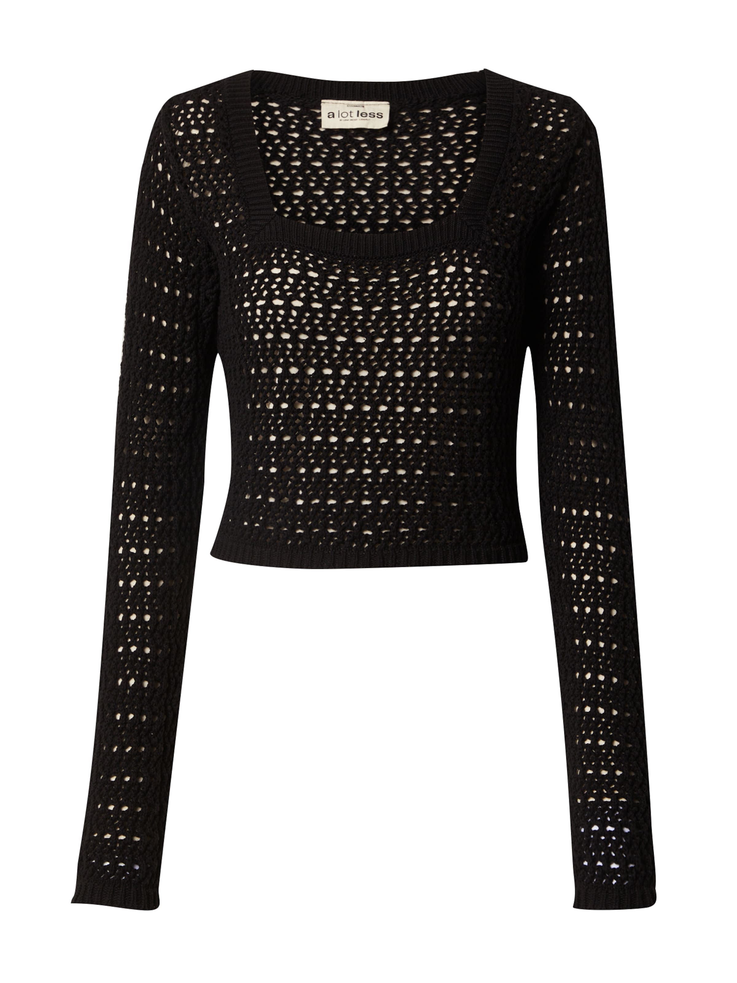 A LOT LESS Pulover 'Nora' | črna barva: sprednja stran