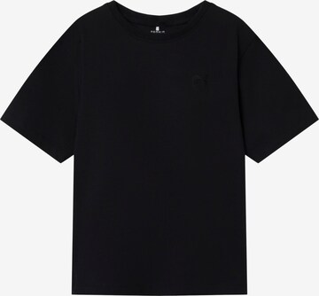 NAME IT Koszulka 'GREG' w kolorze czarny: przód