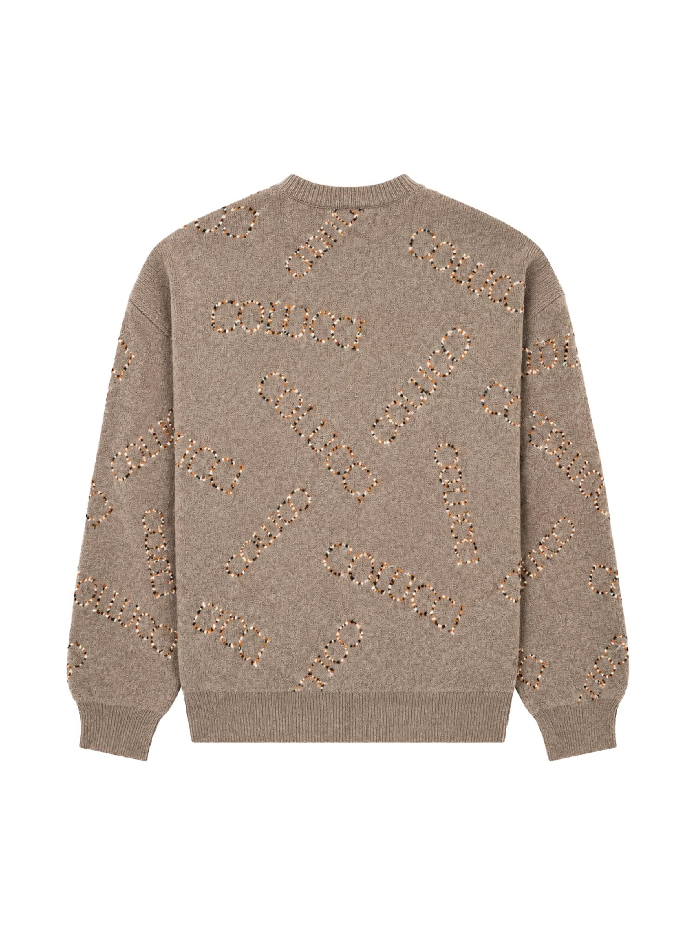 Felpa 'Chenille Jacquard' di Colucci in beige
