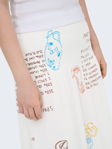 Gonna 'ONLMorganne' di ONLY in bianco