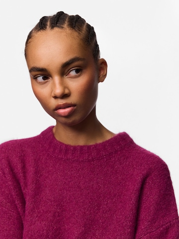 PIECES Sweater 'PCTina' in Purple
