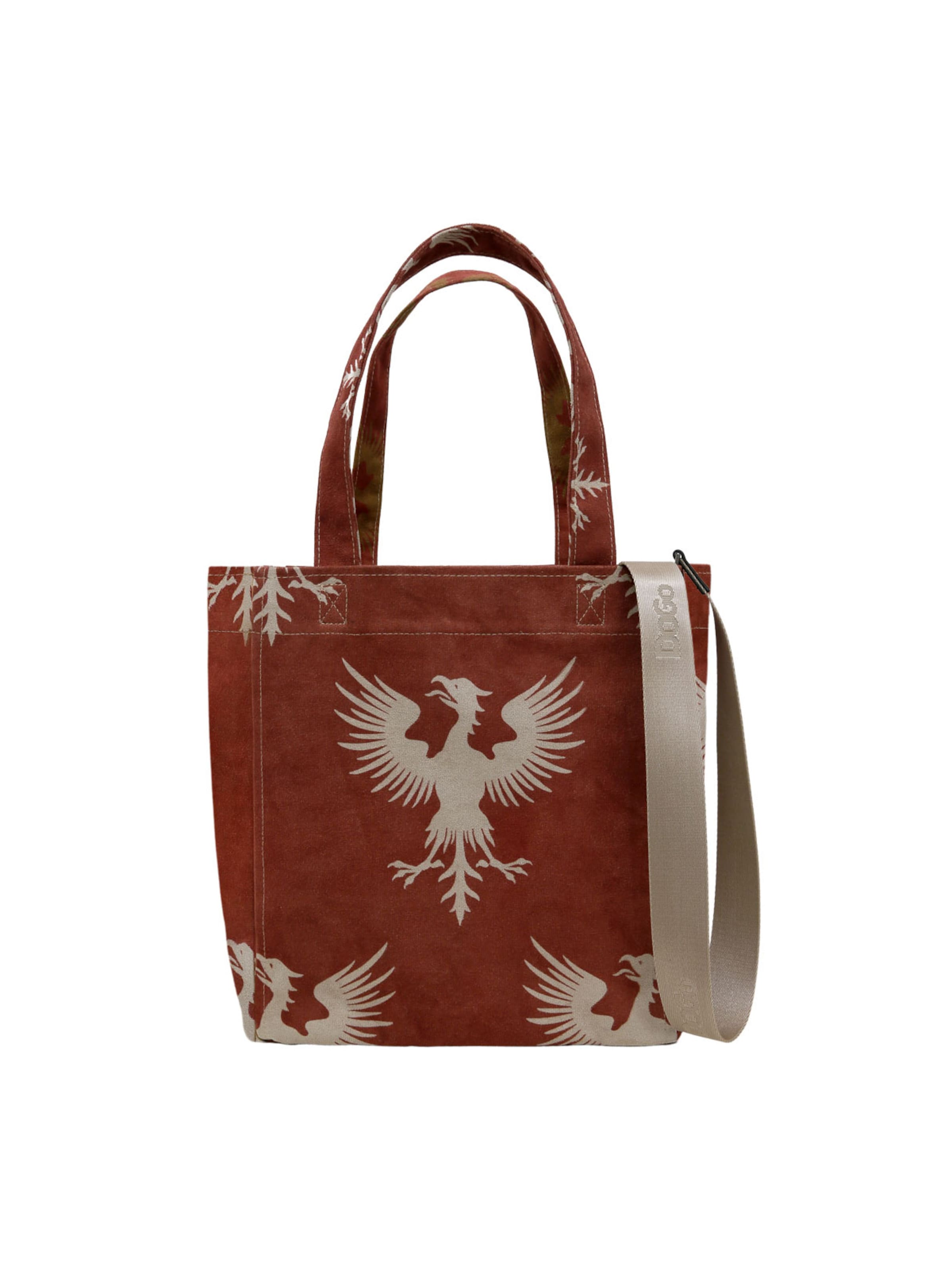 DOGO Shopper 'DOGO Umhängetasche Tag Bag - Mythical Creatures' in Red: front