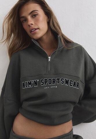 Felpa sportiva 'Varsity' di Aim'n in verde
