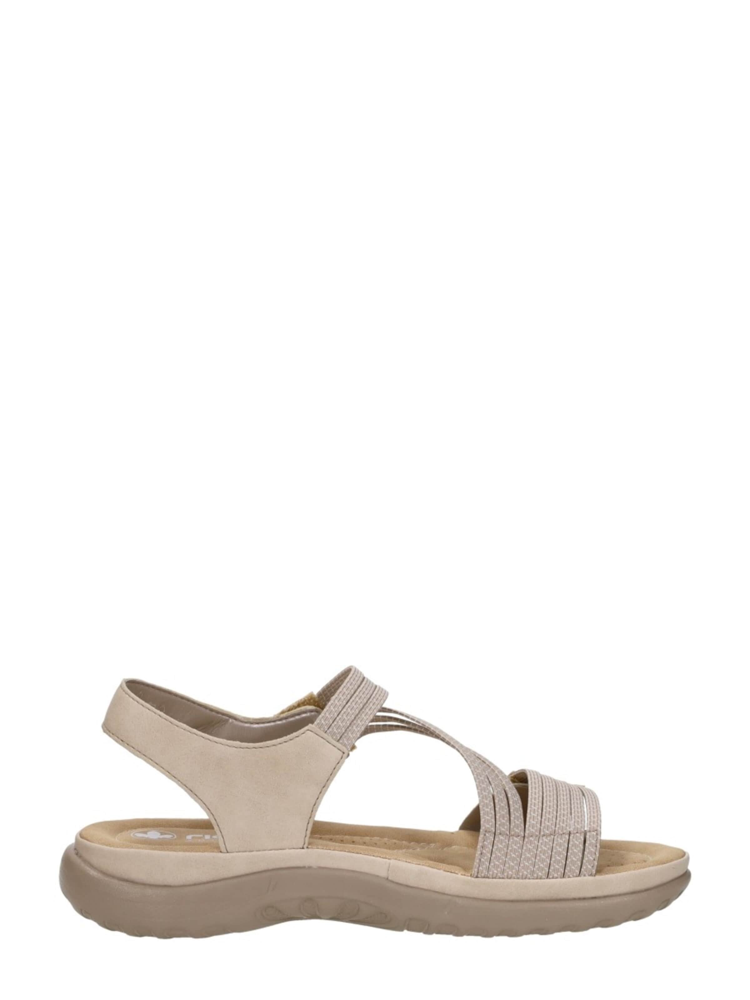 Sandales 'Sandalen Plat' Rieker en beige