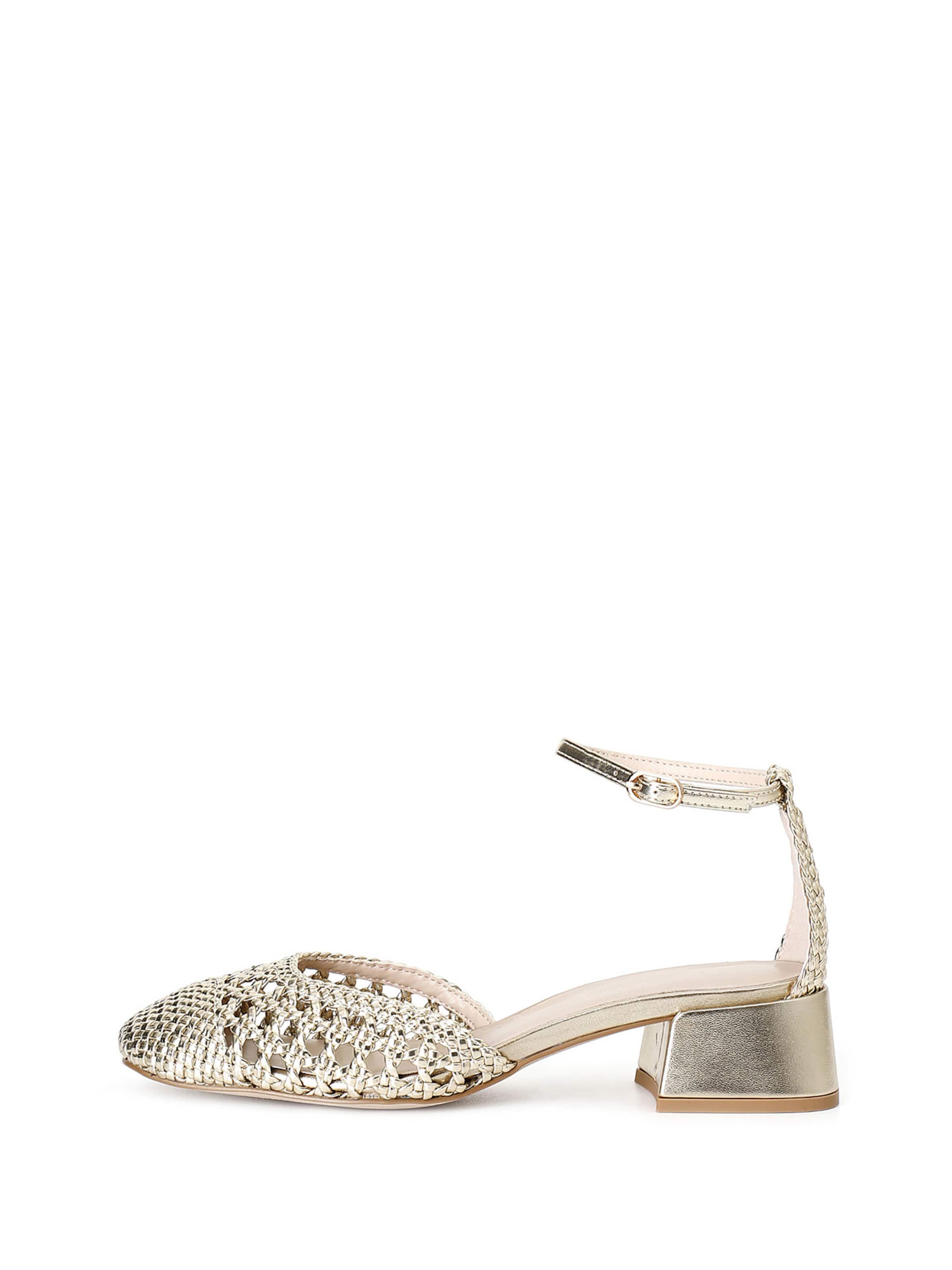 Décolleté di CAFè NOIR in oro: frontale