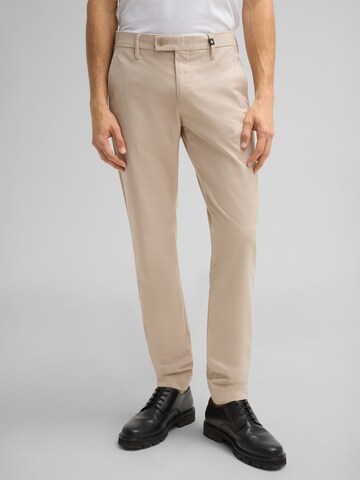 Coupe slim Pantalon chino 'Code' STRELLSON en beige : devant