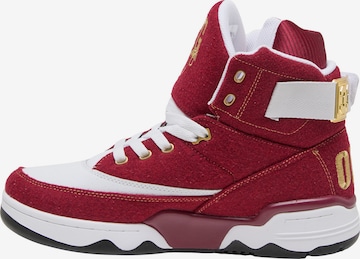 Baskets hautes '33 HI x ODB' Ewing en rouge : devant