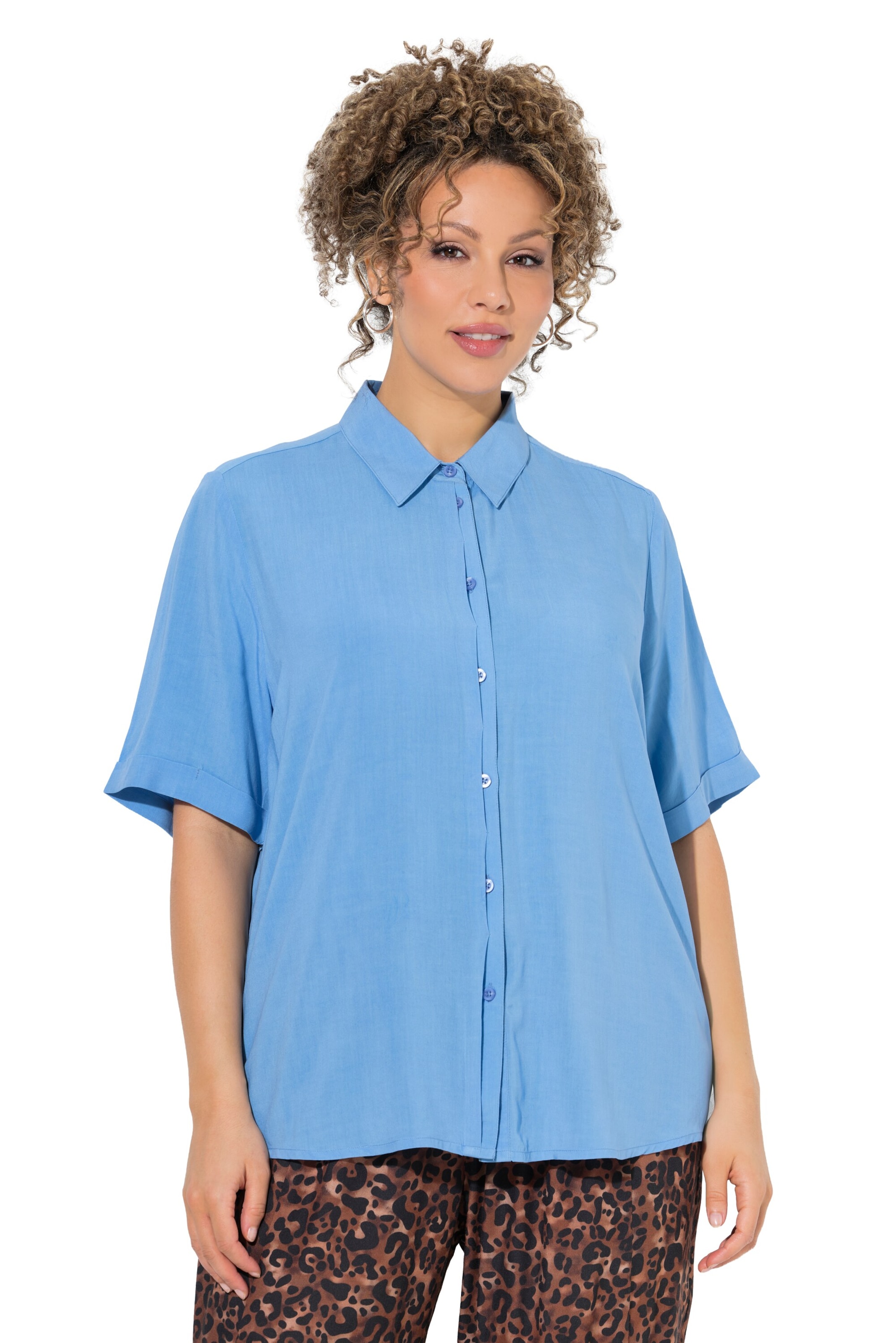 Ulla Popken Blouse in Blue: front
