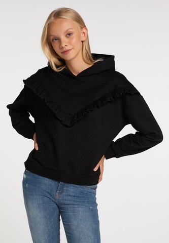 Sweat-shirt MYMO en noir : devant