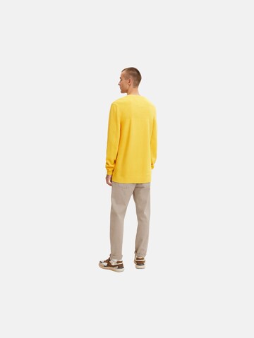 TOM TAILOR Sweater in Yellow