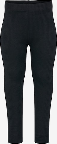 Hummel Slimfit Leggings in Schwarz: predná strana