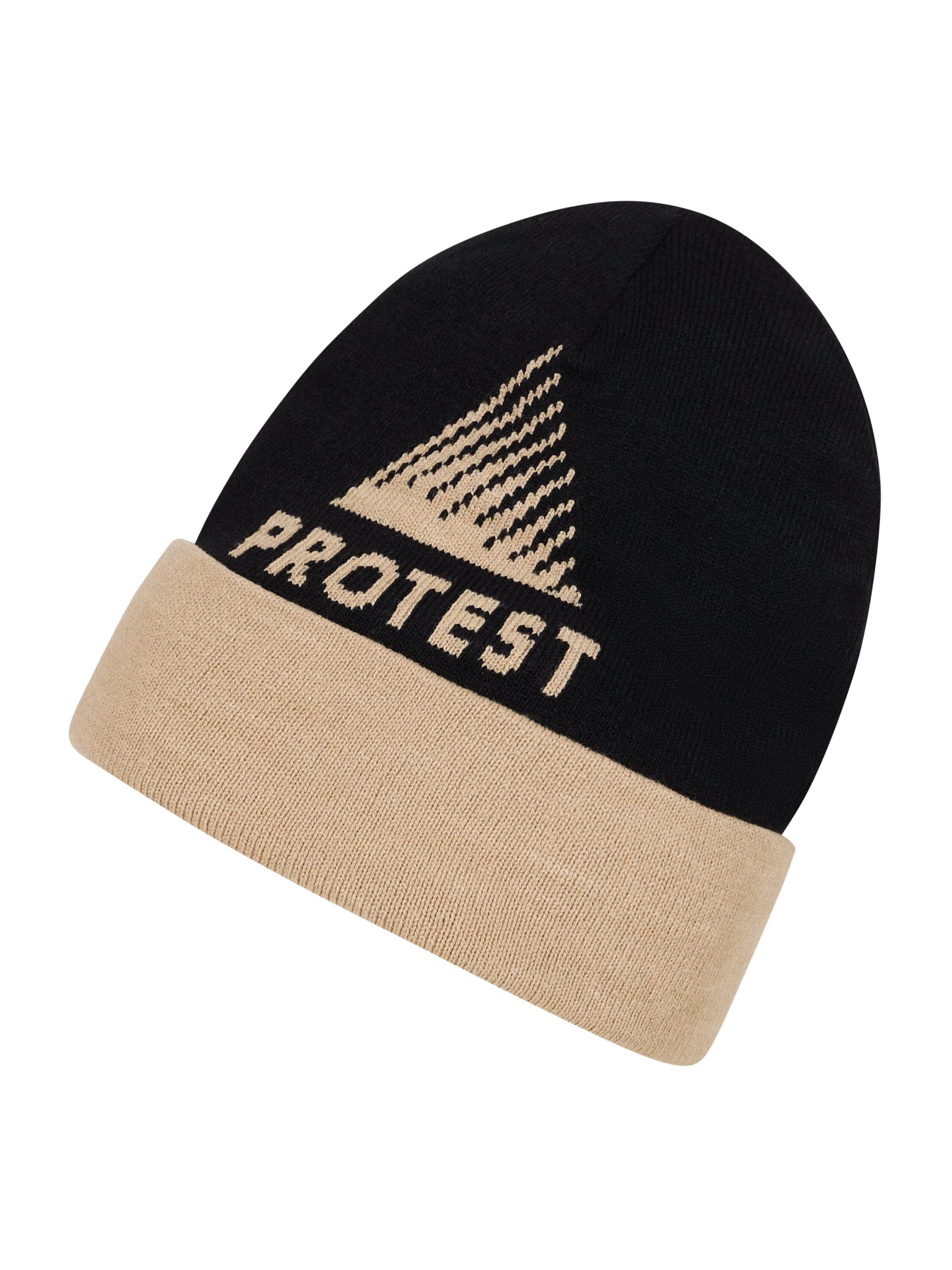 PROTEST Mütze 'PRTJETSON'‌‌‌‌ in Schwarz: Vorderseite
