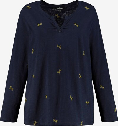 Ulla Popken T-shirt en marine / jaune, Vue avec produit