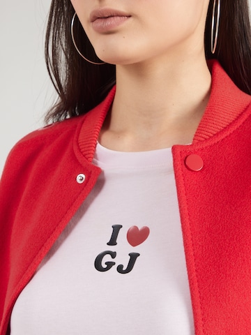 GUESS JEANS Shirt 'I LOVE GJ' in Purple