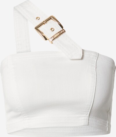 Hoermanseder x About You Top 'Anja' in White denim, Item view