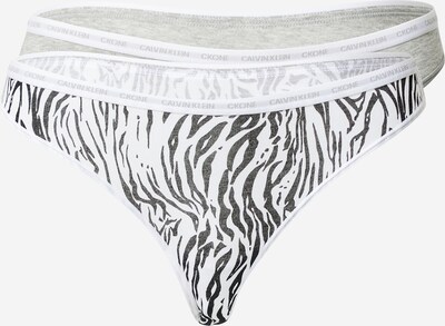 Calvin Klein Underwear Стринг в сиво / черно, Преглед на продукта