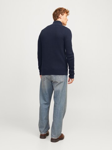 JACK & JONES Strickjacke 'JJPannel' in Blau