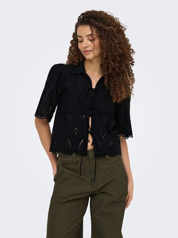 ONLY Blouse 'ONLFrani' in Zwart: voorkant