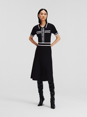 Karl Lagerfeld - Vestido 'Polo Knit' en negro